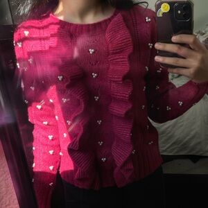 Pink industry sweater